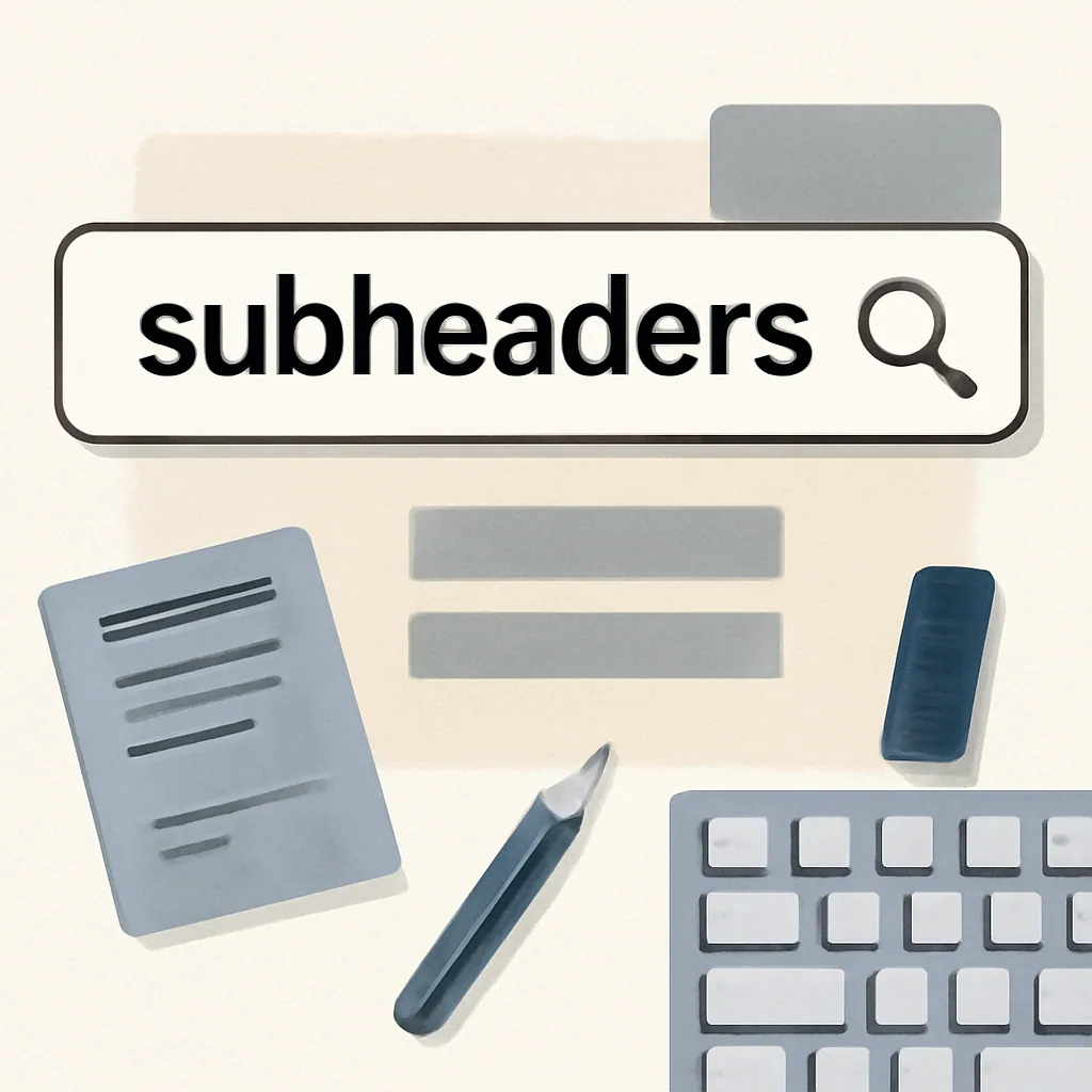 What Are Subheaders? — subheaders